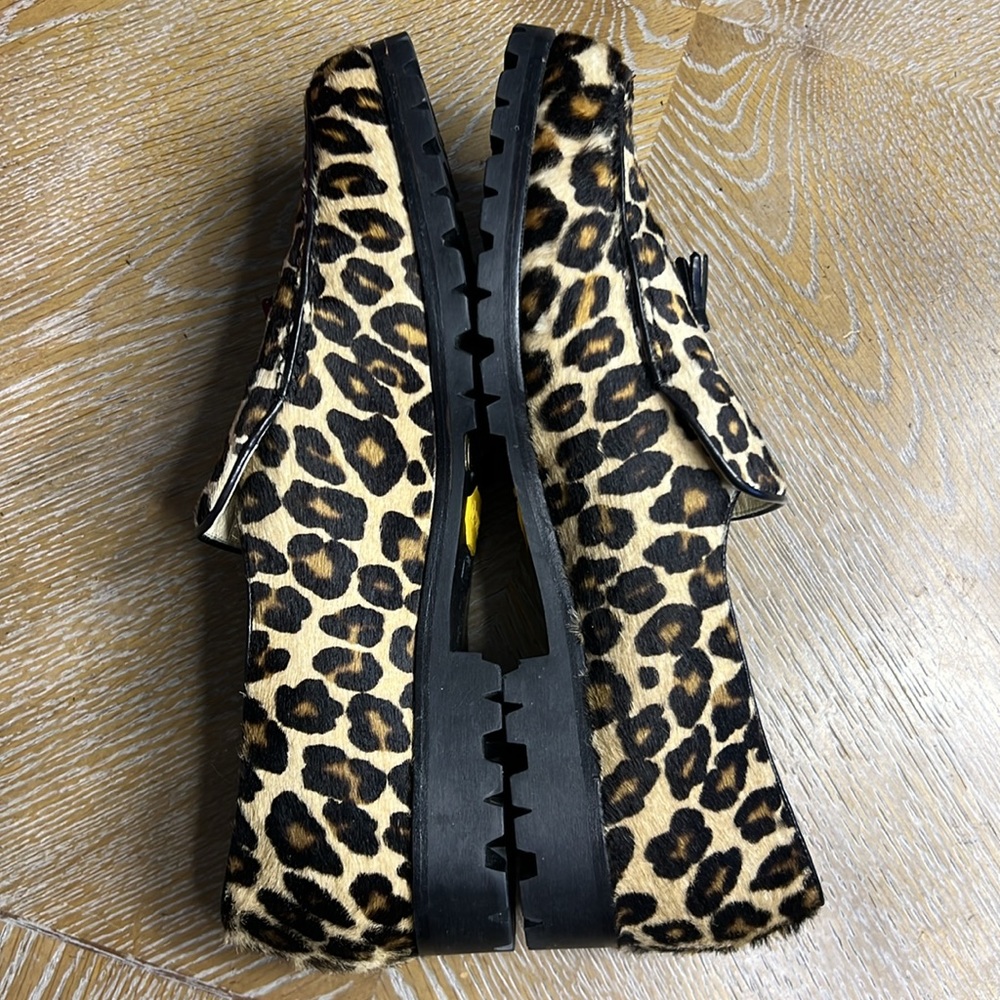 VANESSA NOEL Leopard Chunky Tassel Loafer 41.5 - Picture 8 of 11